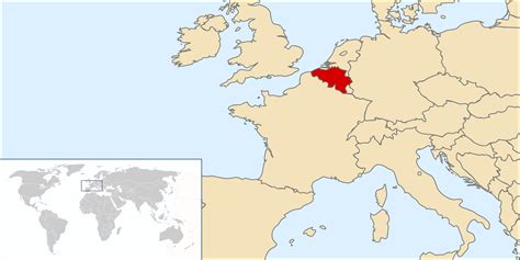 belgium on world map